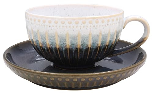 Lesser & Pavey Elemants Reactive Glaze Antique Cup & Saucer Set
