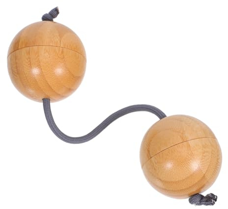 FRCOLOR Kashaka Shaker Rythmique Bambou Avec Double Calebasse Instrument De Percussion à Billes Pour Cours De Musique Et Performances