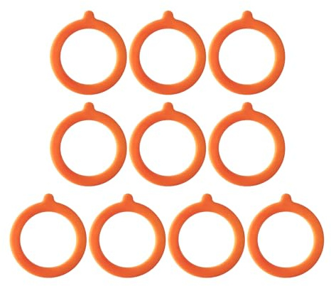 10 PCS Silicone Jar Gaskets Seals Replacement for Glass Storage Jars Cans | Food-Grade Silicone, Durable, Reusable, Ideal for Preserving and Storage