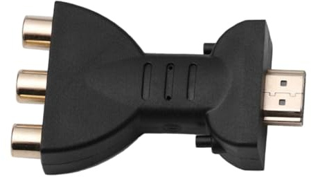 OATIPHO Adaptateur de Câble Vidéo Haute Définition vers AV 3 RCA Noir Compact Convertisseur Haute Définition pour Sortie Vidéo Audio Compatible TV et Appareils AV Domestiques