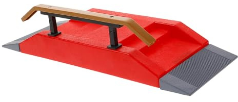FIXOSHEE Finger Skateboard Rampe mit Flexiblen DIY Komponenten Detailreiche Plastik Hindernisse Vielseitiges Fingerboard Park Zubehör für Erwachsene Mini Skatepark