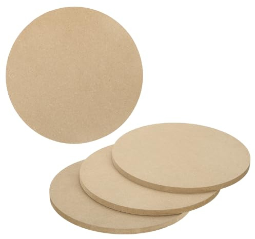 sourcing map Tonkeilbrett für Töpferei, 20 cm, rund, Töpferscheibe, 9 mm dick, Tonmatte, Keramik-Trockenplatte für Keramikherstellung, 4 Stück