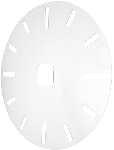 Générique Gabarit de Cadran D’horloge en Acrylique Transparent, Pochoir à Chiffres Arabes Réutilisable, Gabarit Précis pour Travail du Bois, Compatible Défonceuse, Outil DIY pour Décoration