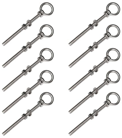 PRIOstahl 643 Augbolzen Ringschraube Ringmutter Edelstahl V4A | M12 x 120-(10 Stück)