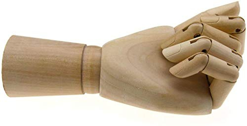 25,4 cm Schraubenmännchen Holz links Hand Body Künstler Modell Articulated