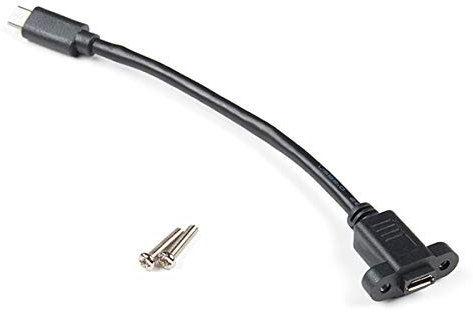 SparkFun Electronics Panel Mount USB Micro-B Extension Cable - 6