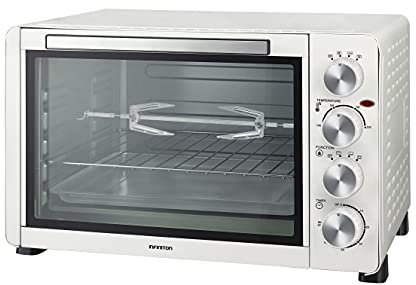INFINITON HORNO CONVENCION SOBREMESA HSM-31B46 (45L, 2000W, Blanco, Temperatura hasta 230ºC y Tiempo hasta 60 Minutos, Horno portatil)