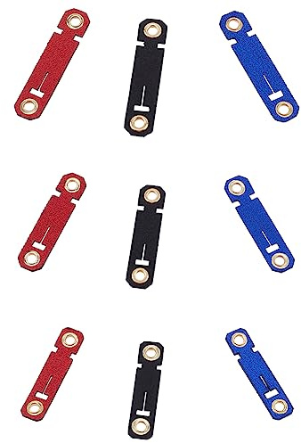 SUPERFINDINGS Acerca de 9Pcs 3 Tamaños de Cuero de Gamuza Sintética Anillos de Pie de Pájaros 3 Colores Anillo de Pájaro Bandas de Pierna Bandas de Pie de Paloma Clip para Loro Finch Pigeons Pollos