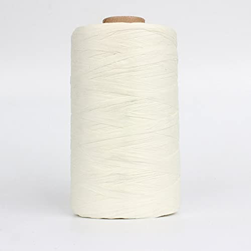 HONGE 280 Meter Raffia Organic Straw Ribbon Paper Yarn Rope for Knitted Crochet DIY Hats Bags Handmade Craft Knit Yarn Thread