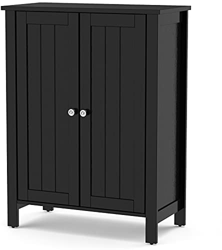 Multigot Bathroom Floor Cabinet (60 x 30 x 80cm, Black)
