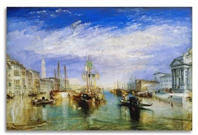 JSWLQ J.M.W.Turner(The Grand Canal, Venice) Artists Poster Room Aesthetic Print Art Wall Painting Canvas Modern Bedroom Decor 08x12inch(20x30cm)