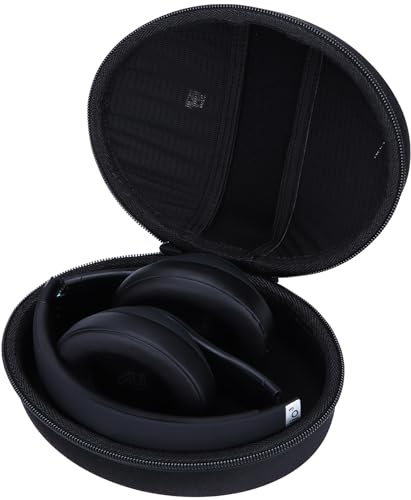 Lebakort Hard Carry Case Compatible with Beats Studio Pro Studio 3 Solo 4 Solo3 Solo2 Wireless Noise Cancelling Over-Ear Headphones (Black Case)