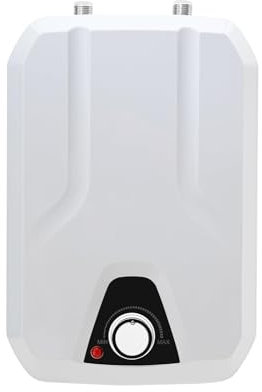 Chauffe-eau sous évier 8 L, chauffe-eau électrique instantané, chauffe-eau 1500 W avec 2 modes de température, doublure en acier inoxydable 304, conception anti-séchage, for cuisine et salle de bain