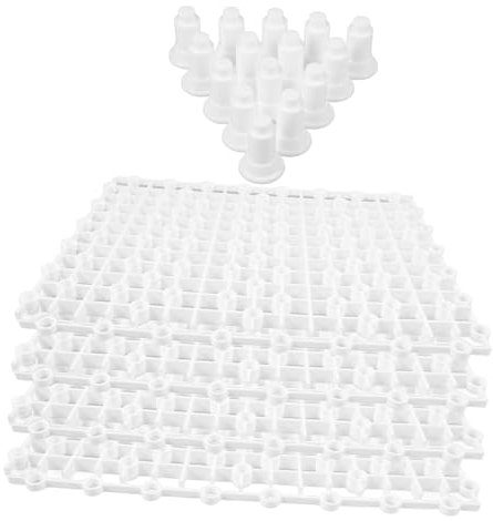 ROMISBABA 4pcs Fish Tank Bottom Filter Trays Aquarium Divider Plates for Easy Installation Flexible Splicing and Efficient Filtration for Fish Tanks