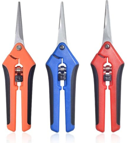 3 Stück Klein Gartenschere, Astschere Bonsai Schere Baumschere Ernteschere, trimmschere,ernteschere,Pruning Shears Garden Scissors für Bonsai Pflanzen Blumen Ernte Obst Gemüse