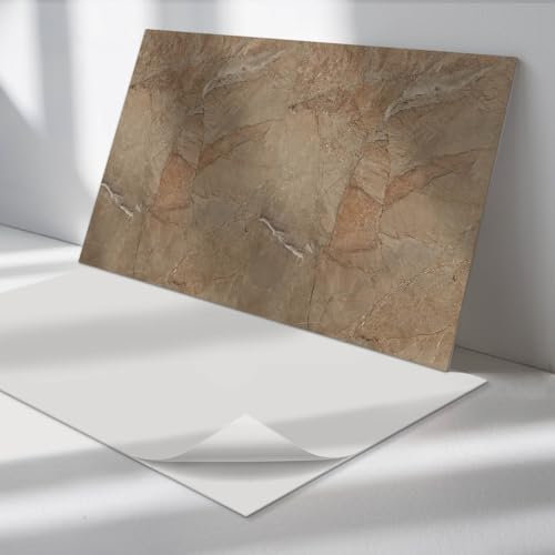 Bodenplatten PVC 120x60 cm Rechteckig Wasserdicht Schnelle Montage Leicht zu Reinigen Nachhaltig Modernes Erscheinungsbild Selbstklebend - Natursteinmuster
