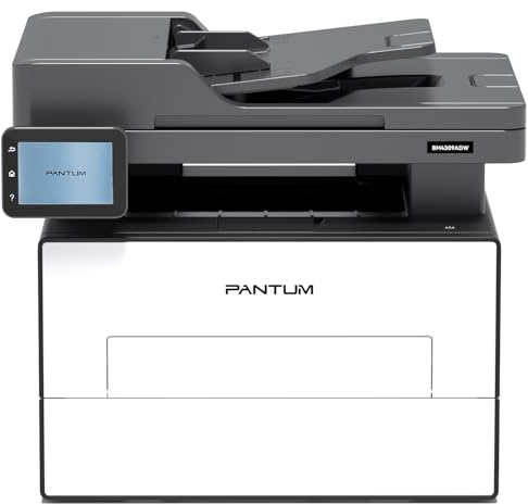 PANTUM BM4309ADW Multifunktionsdrucker Laserdrucker Schwarz Weiss, Automatischer Duplexdruck, Drucker Scanner Kopierer mit ADF, WLAN/LAN/USB, 3,5-Zoll-Touchscreen, 30ppm
