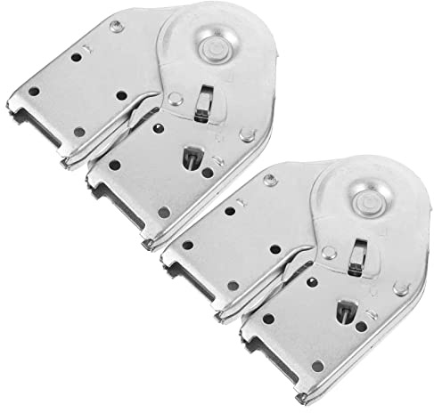 Bisagra de Hierro para Escalera Plegable, 2 Piezas, Plata