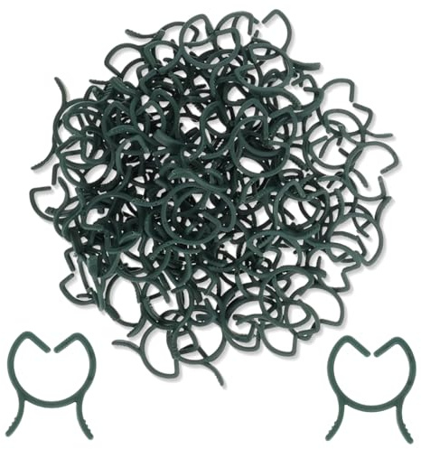 200 PCS Clip per Piante, Clip di Supporto per Piante, 2 * 2.6cm Clip per Piante da Giardino, Clip per Piante Rampicanti, Morsetti per Piante Rampicanti, Clips per Piante per Pomodori