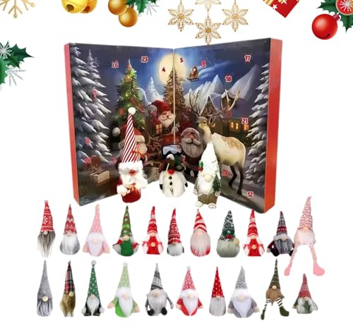 Personaggi natalizi – Calendario natalizio – Advents conto alla rovescia giocattolo per occasioni festive, idee regalo, accessori per camini e alberi, attività scolastiche e casa