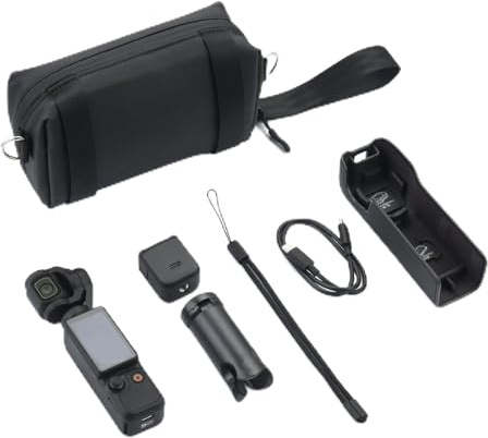 UTEBIT Bolsa de Transporte para dji Osmo Pocket 3, Impermeable Estuche de Almacenamiento con Correa para el Hombro Bolsa Protectora Compacta de Viaje para dji Pocket 3 Creator Combo Accesorios
