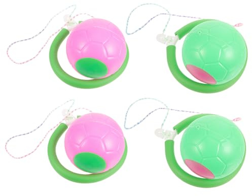 SOPOTUTU 4 Piezas Pelotas Saltarinas para Juguete de Fitness Ligero y Seguro Bolas de Rebote para Actividades al Aire y Entretenimiento Infantil Colores Aleatorios Color Color Aleatorio