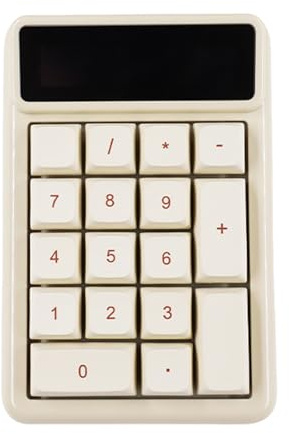Oxtxuzdm Mechanische Zifferntastatur mit Taschenrechnerfunktion, 17 Tasten und Nummernblock, Hot-Swap-fähige Tastatur