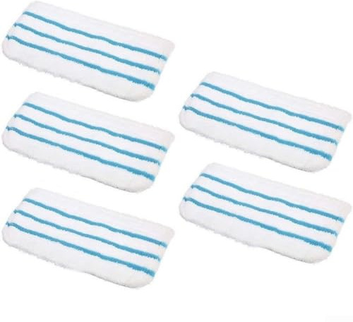5 Pack Washable Microfiber Mop Pads for Black and Decker For Steam Mop FSM1610 FSM1630 FSMH13E5 Reusable Cleaning Cloths for Hardwood Floors
