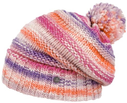LIERYS Fauske Bommelmütze Strickmütze Umschlag Made in Germany Damen und Herren Herbst Winter