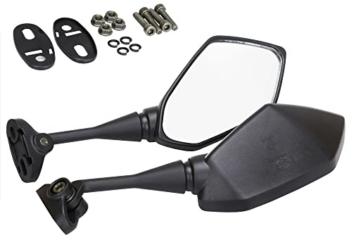 TABEN Motorrad-Rückspiegel Seitenspiegel Hawk-Eye mit 7/8 Lenkerklemme (E-Mark)
