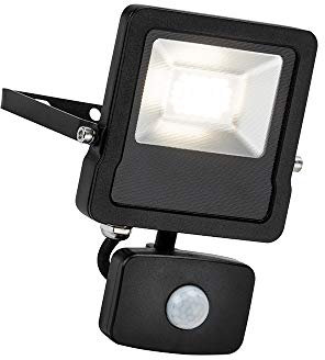 Saxby 78965 Surge PIR Sensor Matt Black IP44 Outdoor 20W LED Cool White Floodlight