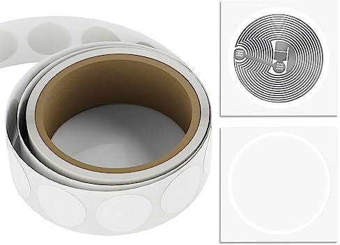 10pcs TimesKey NFC Tags Sticker NFC 213 Tags 25mm NFC Stickers Programmable Ntag213 Chips 144 Bytes Memory Compatible with Android iPhone and Other NFC Enabled Devices