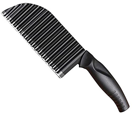 Wellenschneider, Kartoffelschneider Mehrzweck Gemüseschneider Riffelmesser Crinkle Cutter Kartoffel Salat Kinder Pommes Schneider Gerät Pommes Chips Kartoffelchips Schneider