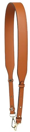 Läderrem axelrem för väskor, 4 cm bred 109–117 cm justerbar bärrem PU-läder axelrem väskrem ersättning läder bärrem gör-det-själv remmar för dam handväskor plånbok, brun