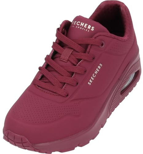 Skechers Damen UNO Stand ON AIR, Plum Durabuck/Mesh, 39.5 EU