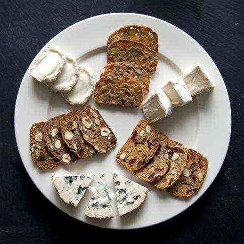 Artisan Toast for Cheese Selection 12 x 100g (4 x 100g Date, Hazlenut & Pumpkins Seeds, 4 x 100g Apricots, Pistachios & Sunflower Seeds, & 4 x 100g Cherries, Almonds & Linseeds)
