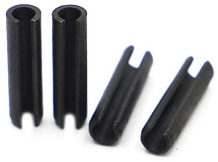 TULDYS M1.5 M2 M2.5 M3 M4 M5 M6 M8 M10 Schwarzer Stahl Elastischer Splint Zylindrischer Positionierungs-Spannstift GB879 (Size : M10 2pcs, Color : 6mm)