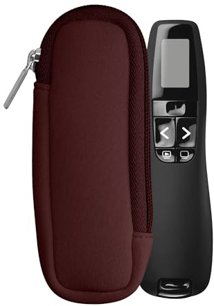 kwmobile Tasche für Universal Laser Pointer - Neopren Hülle Laserpointer in Brombeere - Laserpointer Case mit Reißverschluss - 14,5 x 5 cm Innenmaße