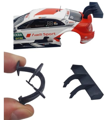 Blackslot Flexibler Spoiler – Carrera Zubehör für 132 Audi RS 5 DTM, Carrera Bahn Tuning Ersatzteil Kleinteil im Maßstab 1:32
