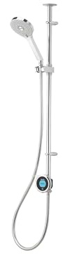 Aqualisa Optic Q Single Outlet Adjustable Head Smart Digital Shower Exposed | With Adjustable Shower Head, Digital Display, App Controlled, For Combi/High Pressure Systems, 5 Year Guarantee