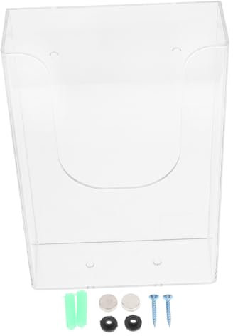 TOGEVAL Aktendisplay-organizer Aus Kunststoff Zeitschriftenhalter Zur Wandmontage Bücherregal Dokumentenanzeige Aufbewahrungsbox Mit Transparenter Oberfläche