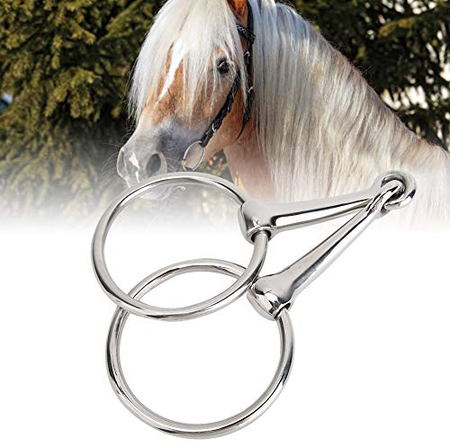 Qukaim Trensengebiss aus Edelstahl, hohles Gelenkmaul, Reitzubehör, 12,7 cm, Design für Trense, Pferd und Reitanwendungen