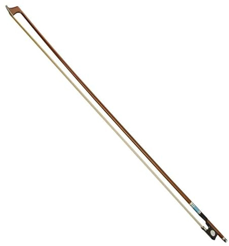 Handgefertigte Geigenbögen Professioneller Violinbogen ovaler Frosch runder Stock blauer Seidenfaden silberne Wicklung