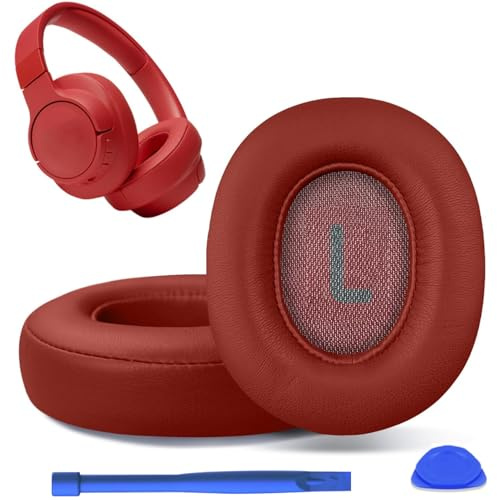 UOWGA Headphones Replacement Ear Pads for JBL Tune 700(700BT)/710(710BT)/720(720BT)/ 750(750BT,750BTNC)/760(760NC) Headphones, Ear Pads Cushions with Softer Noise Isolation Foam. (Red)