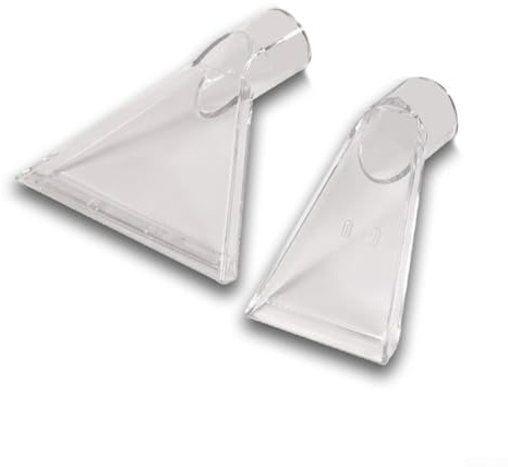 Boquilla de pulverización, paquete de 2 boquillas de aspiradora húmeda para sofá y alfombra, bordes suaves, 38 mm de diámetro, accesorio de plástico con alta absorción de agua para una limpieza