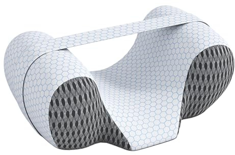 Generic Cuscino per Dormire Supini Ergonomico Anti-rughe Memory Foam Traspirante Sostiene Testa Pratico per Mantenere La Posizione Supina Adatto a Let, Grigio Scuro