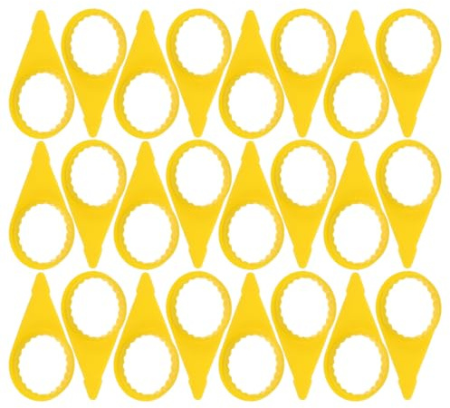 Artibetter Lot de 100 Indicateurs D'écrou de Pneu en Plastique Jaune, Installation Rapide et Facile, pour Contrôle Quotidien du Desserrage des Écrous de Moyeu de Roue
