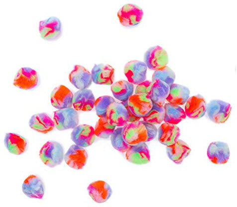 Rico Design Pompon-Set - Regenbogen Pastell - 25mm