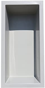 Wacredo GFK Rechteckbecken 200 x 100 x 60cm Kneippbecken Teichbecken Wasserspielbecken architektonisches Wasserbecken für Wasserspiel Glasfaser (Grau)