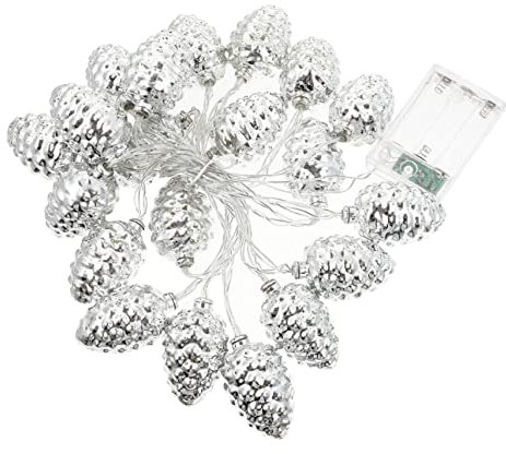 HAKIDZEL Led Lichterkette Schneeflocke Aus Kupferdraht 3m 20 Leds Warmweiß Mit Batteriefach Energieeffizient Für Weihnachtsdeko Innen Terrasse Gartendekoration
